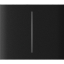 Ajax CenterButton (2-gang) Noir Vertical