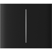 Ajax CenterButton (2-gang) Noir Vertical