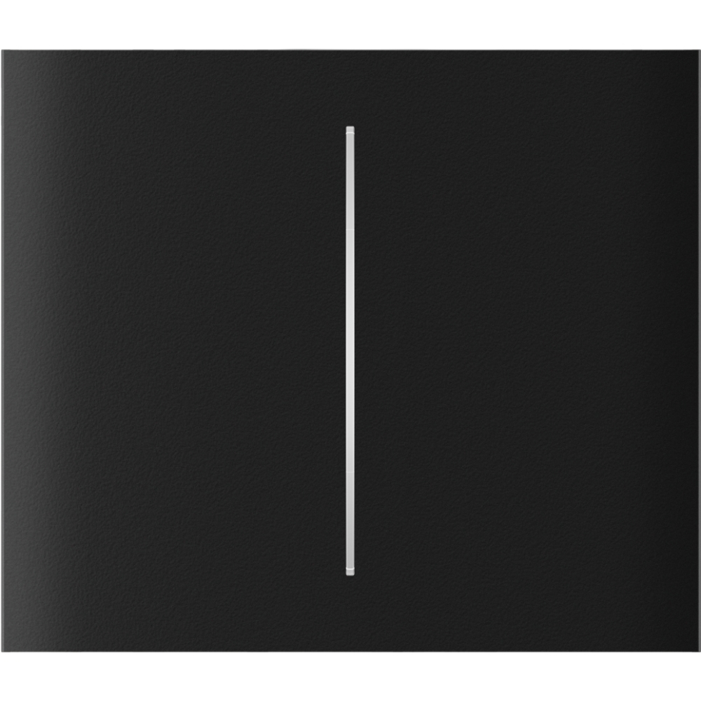 Ajax CenterButton (2-gang) Noir Vertical