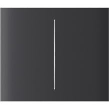 Ajax CenterButton (2-gang) graphite Vertical