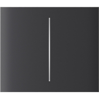 Ajax CenterButton (2-gang) graphite Vertical
