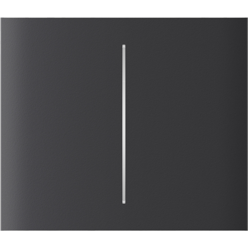 Ajax CenterButton (2-gang) graphite Vertical