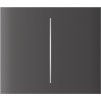 Ajax CenterButton (2-gang) grey Vertical