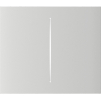 Ajax CenterButton (2-gang) Blanc Vertical