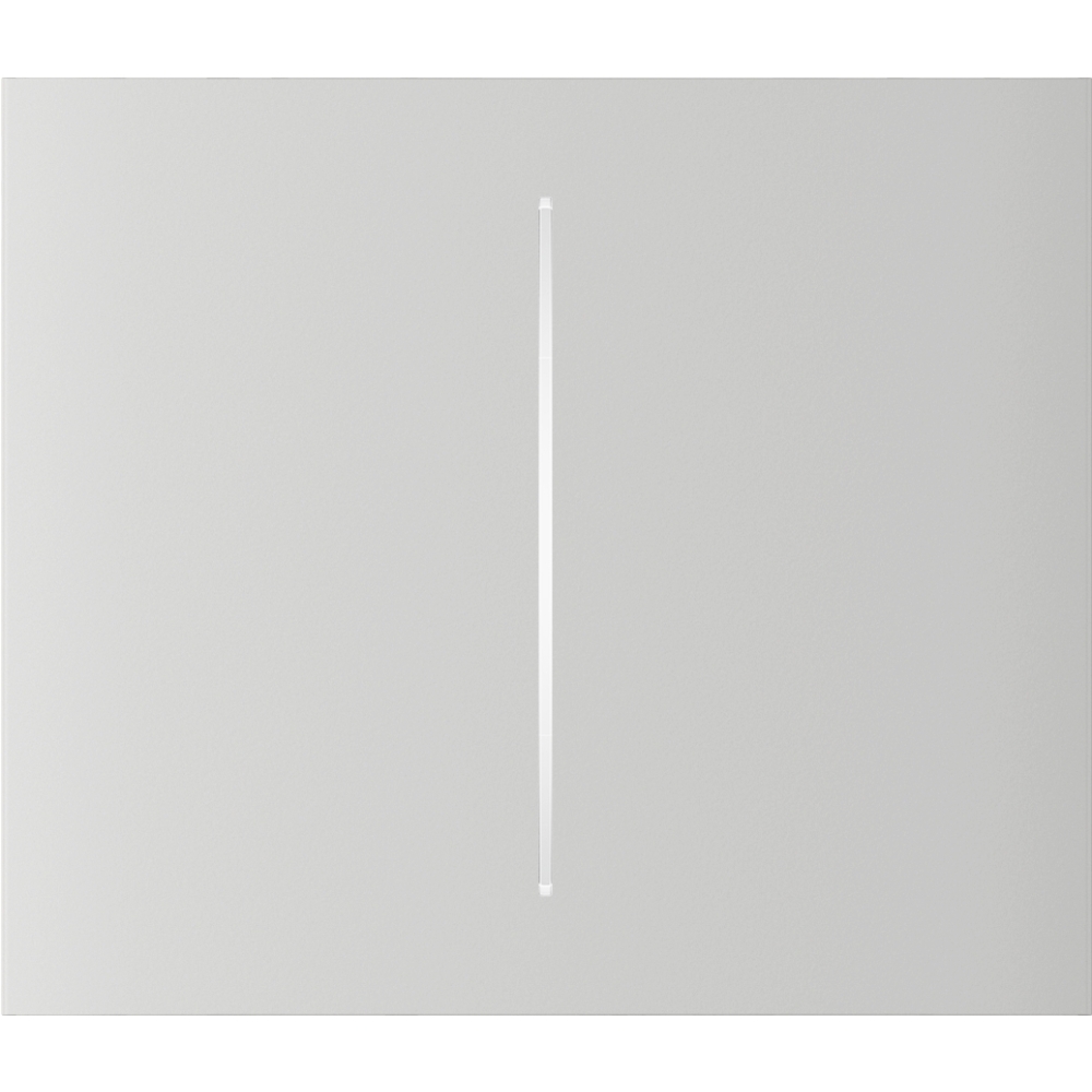 Ajax CenterButton (2-gang) Blanc Vertical