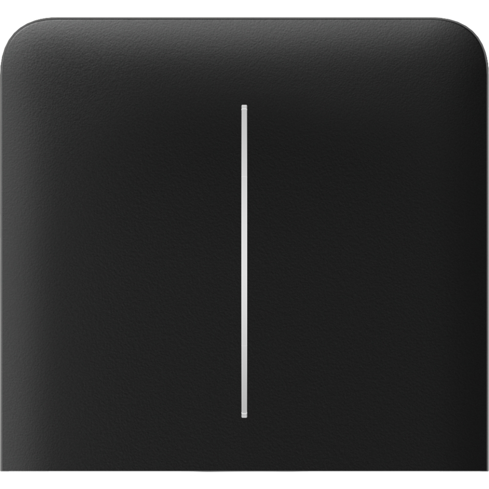 Ajax SideButton (2-gang) Noir Vertical
