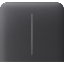 Ajax SideButton (2-gang) graphite Vertical