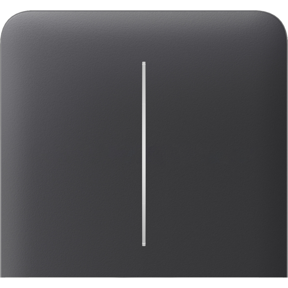 Ajax SideButton (2-gang) graphite Vertical