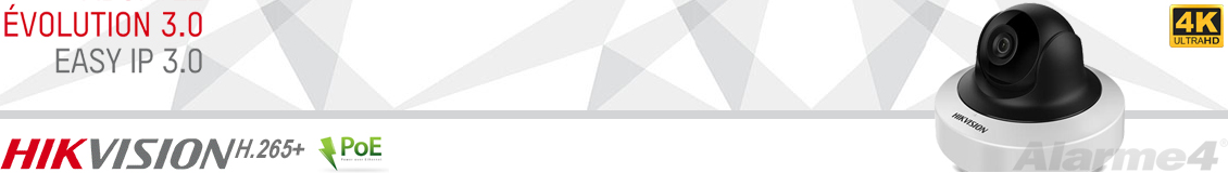 Hikvision - Caméras PTZ EasyIP 3.0 (new H.265+)