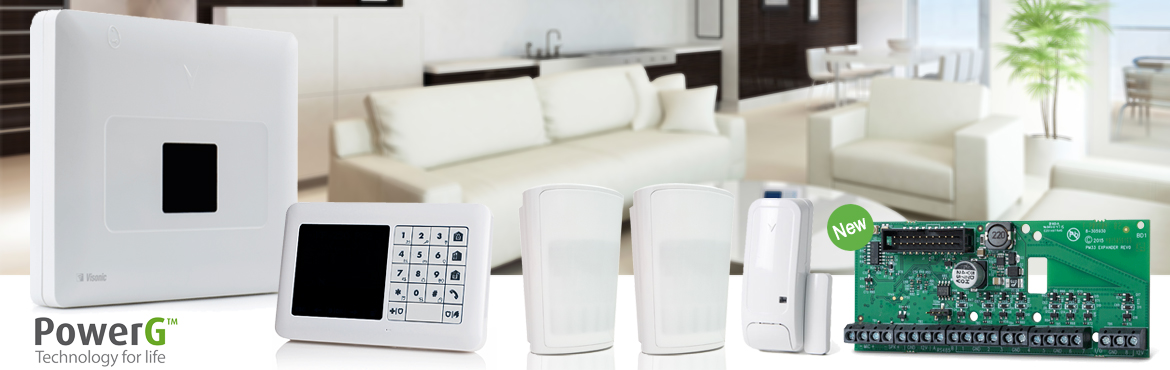 Visonic PowerMaster-33 EXP : Alarme sans fil professionnelle mixte avec clavier déporté