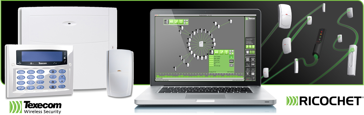 Alarme sans fil Visonic, Ajax Systems, Hikvision, Texecom, Optex...